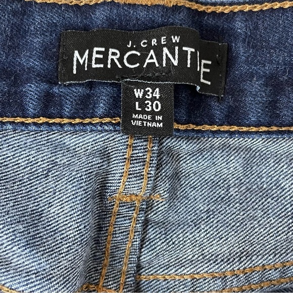 J Crew Slim Jeans 34x30 (Fits 34x29) Dark Wash Selvedge Denim J7569 318 - Picture 10 of 14